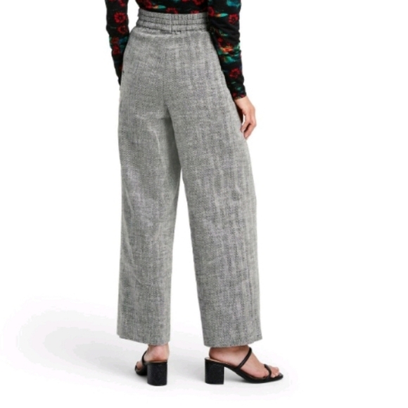 Rachel Comey x Target High-waist Wide Leg Black/White Chevron Tweed Pants Size 4 - Picture 2 of 10